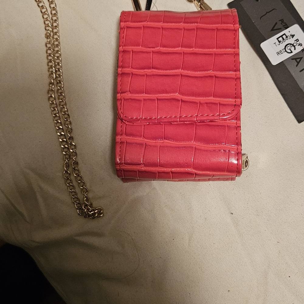 Deluxity RED CARD HOLDER CROSSBODY OR AROUND NECK..